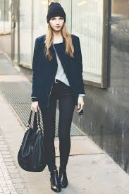 Need some spring outfits inspiration? Black On Black Simple Winter Outfits Womens Casual Outfits Fashion