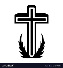 isolated holy cross icon royalty free
