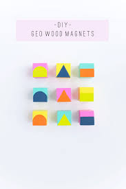 geo wood magnets tell love and party