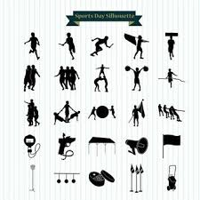 free vectors sports day silhouette pack