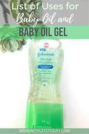 baby oil and baby oil gel