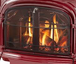 Vermont Castings Radiance Direct Vent Gas Stove With Intellifire Touch Ignition System Bordeaux Enamel