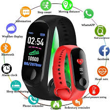 Bán Đồng hồ thông minh band M3 đo nhịp tim, bước chân kết nối thông báo với  điện thoại - Đồng hồ thông minh smartwatch - Đồng hồ thông minh giá rẻ -