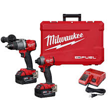Milwaukee® is dedicated to keeping our users safe and productive on the jobsite. Milwaukee Tool M18 Fuel 18v Lithium Ion Brushless Cordless Hammer Drill Impact Driver Ki The Home Depot Canada