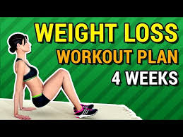 4 week weight loss workout plan you