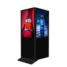 Floor standing digital signage kiosk 43 inch double sided LED screen  SH4379DS