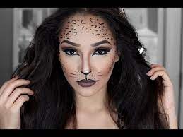 halloween full glam cat face makeup