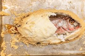 salt crusted red snapper recipe and temps
