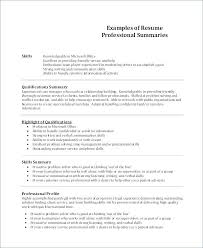 Resume Summary Examples Food Service Manager Sample Qualification
