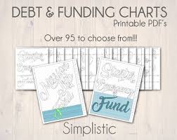 Deluxe Debt Free Bundle Pack Charts For Debt Funding Savings Bills And More Instant Download