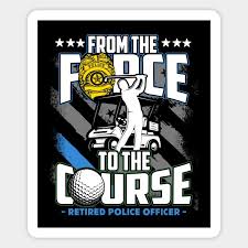 funny retired police officer golf