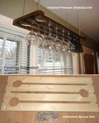 tlc woodworks wooden hanging wine glass