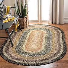 cotton oval braided rugs for office