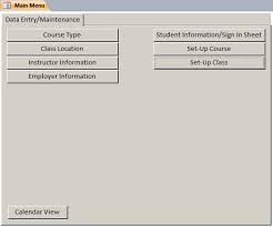Class Student Database Template Class Tracking Software