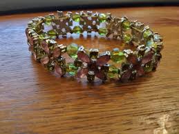 vine costume jewelry bracelet pink