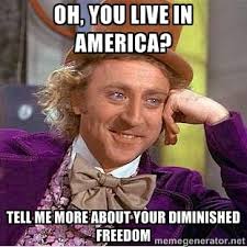 OH, YOU LIVE IN AMERICA? tELL ME MORE ABOUT YOUR DIMINISHED ... via Relatably.com