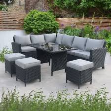 9 seater outdoor garden sofa dining set