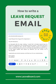formal leave request emails