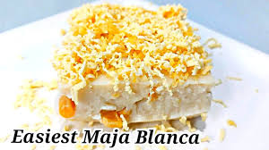 creamy maja blanca with cheese