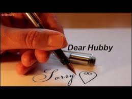 i am sorry message for husband you