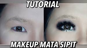 part2 tutorial makeup mata sipit cara