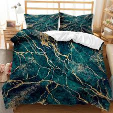 Blue Marble Comforter Cover Queen