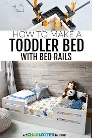 to build a toddler bed with bed rails