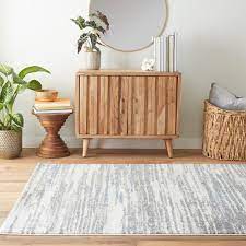 gray blue indoor stripe area rug