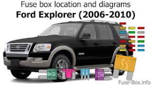 Interior fuse box location 2006 2010 ford explorer 2006 ford explorer. Fuse Box Location And Diagrams Ford Explorer 2006 2010 Youtube