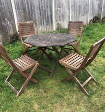 second hand garden table and chairs