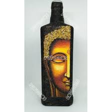 Golden Handicraft Glass Bottle