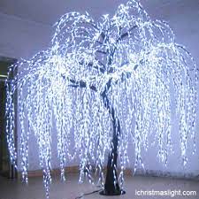 Outdoor Lighted Willow Tree