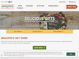 There is no way to get through to a live person to question why this is so. Mcalister S Deli Gift Card Balance Check Balance Enquiry Links Reviews Contact Social Terms And More Gcb Today