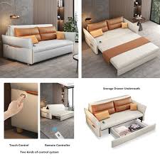 Remote Controlled Power Sleeper Sofa