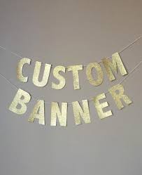 Custom Gold Glitter Banner Custom Name Banner Custom