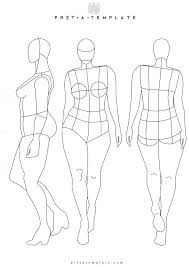 Plus Size Woman Body Figure Fashion Template D I Y Your Own Fashion