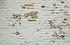 Off Flake Texture Brick Wall