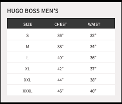 30 Prototypic Hugo Boss Size Chart Chest