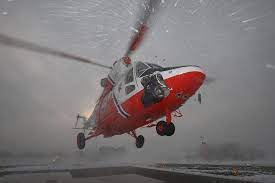fly a helicopter in the rain