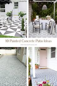 10 painted concrete patio floor ideas