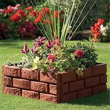 Garden Fence Edging Plastic Stone Brick
