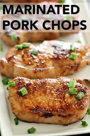easy marinated pork chops recipe