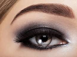 black eye makeup macro style image