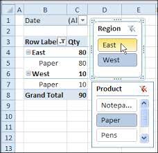 filter multiple pivot tables with excel