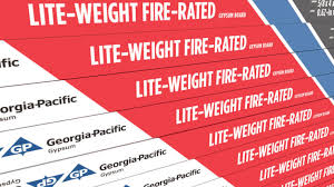 lightweight fire rated drywall