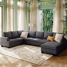 U Shape Upholstered Sectional Sofa