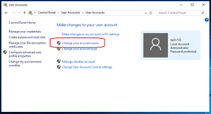 change user account name in windows 10