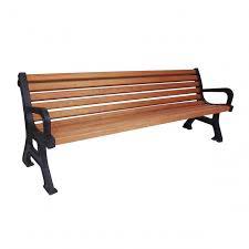 Outdoor Benches With Solid Wood Slats