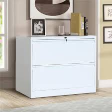 Find the perfect home office furnishings at hayneedle. Boyel Living 2 Drawer White Lateral File Cabinet With Lock And Key Ly Wf192114kaa The Home Depot