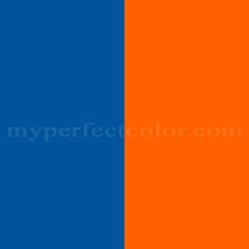 match of gulf oil brand colors scheme